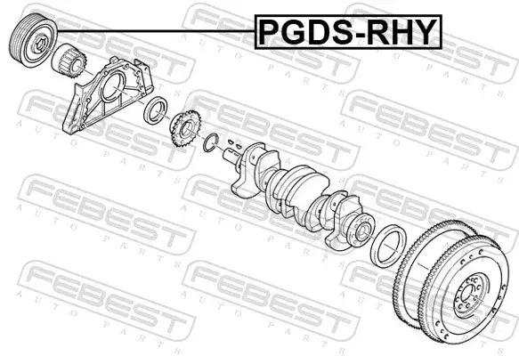 Шкив коленвала FEBEST PGDS-RHY