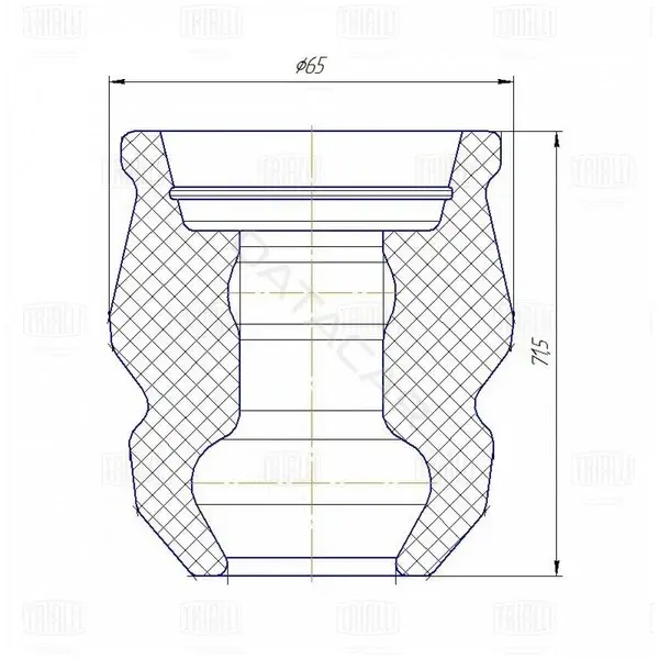 Крепление глушителя TRIALLI BC0882