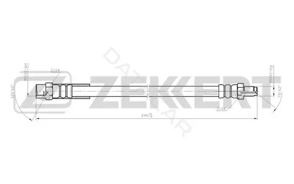 Тормозные шланги ZEKKERT BS-9057