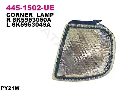 Поворотник DEPO 445-1502L-UE