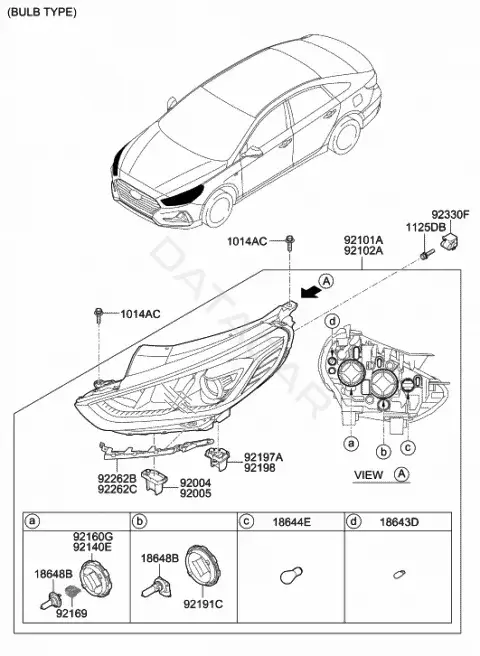 Лампочки HYUNDAI/KIA/MOBIS 1864765009K