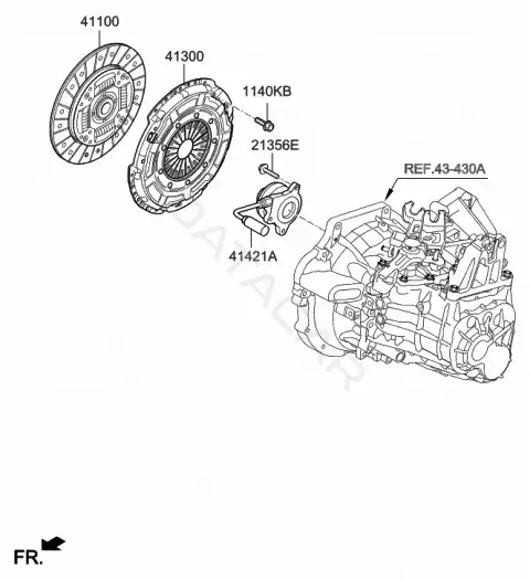 Диск сцепления HYUNDAI/KIA/MOBIS 4110032130