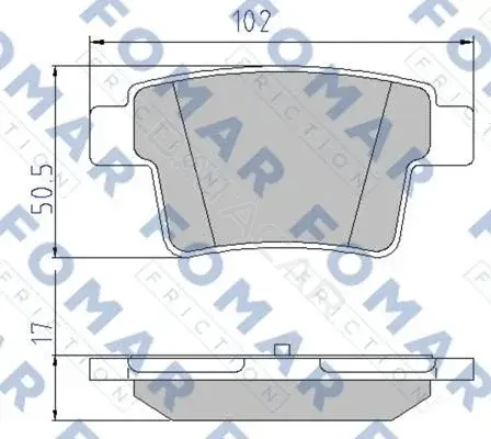 Тормозные колодки FOMAR FO928581