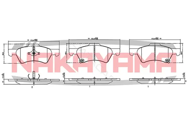 Тормозные колодки NAKAYAMA HP8407NY