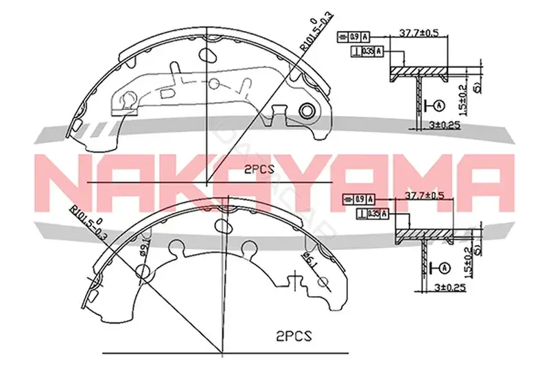 Барабанные колодки NAKAYAMA HS7169NY