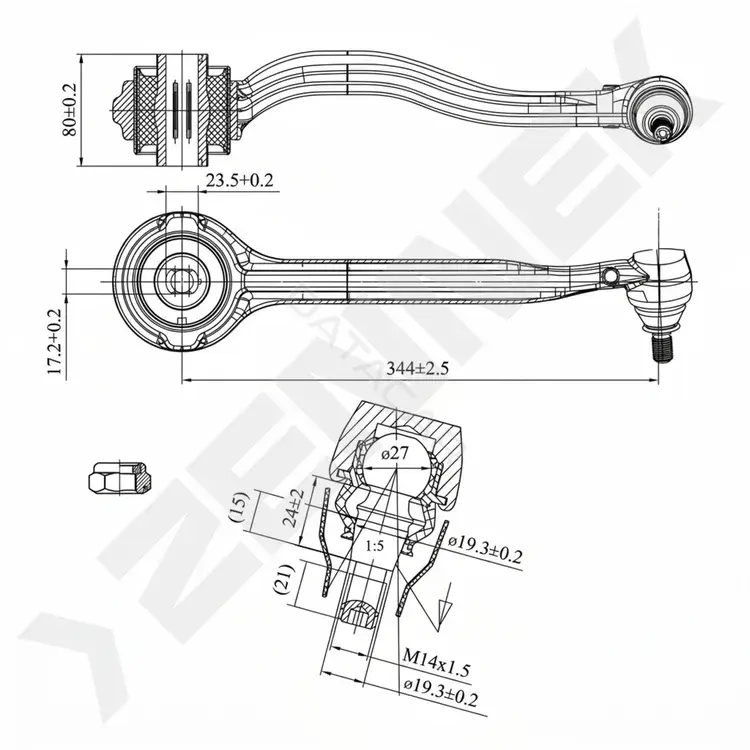 Рычаги ZENNEK DCA0104