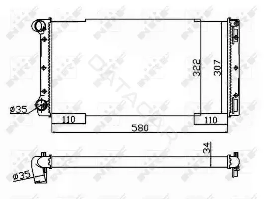 Радиатор охлаждения NRF 53229