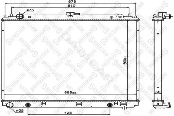 Радиатор охлаждения STELLOX 10-25420-SX