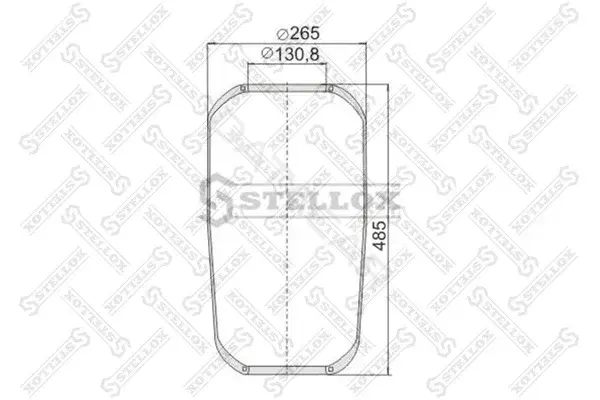 Пневмоподушка STELLOX 90-14210-SX