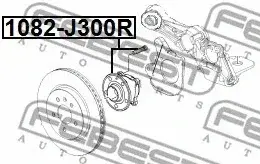 Подшипник ступицы FEBEST 1082-J300R