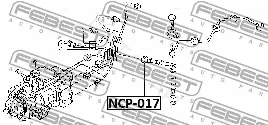 Шайба пламягасящая FEBEST NCP-017