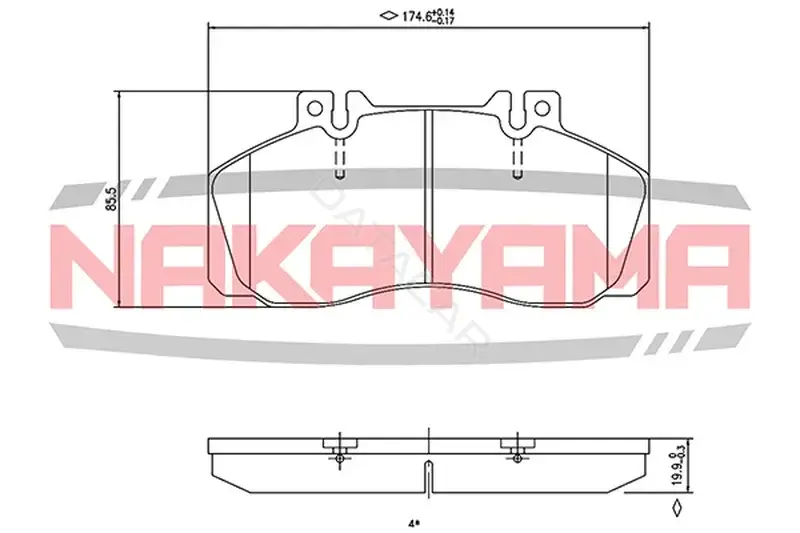 Тормозные колодки NAKAYAMA HP8227NY