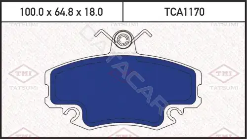 Тормозные колодки TATSUMI TCA1170