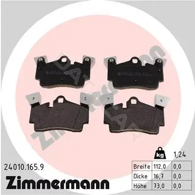 Тормозные колодки ZIMMERMANN 24010.165.9
