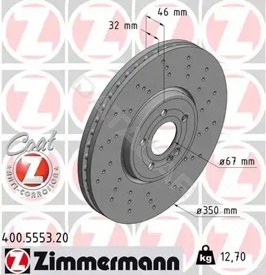 Тормозные диски ZIMMERMANN 400.5553.20