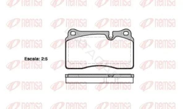 Тормозные колодки REMSA 1200.10