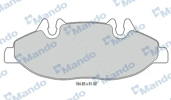 Тормозные колодки MANDO MBF015208