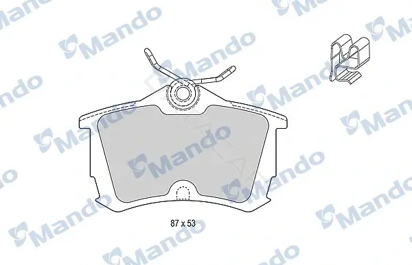 Тормозные колодки MANDO MBF015539