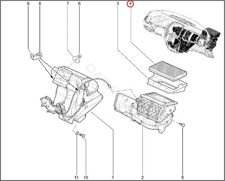 Фильтр салонный LADA 11180812201008