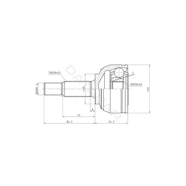 Шрус GANZ GIK04040