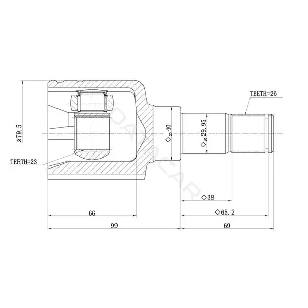Шрус GANZ GIK04045