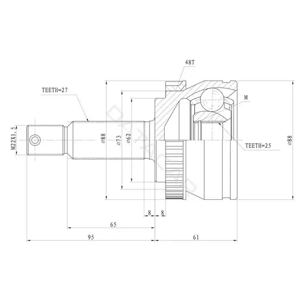 Шрус GANZ GIK04063