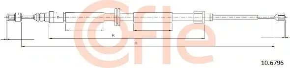 Трос ручника COFLE/TELCO 10.6796