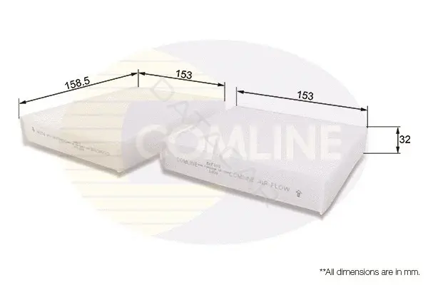 Фильтр салонный COMLINE EKF101