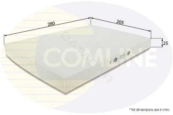 Фильтр салонный COMLINE EKF112