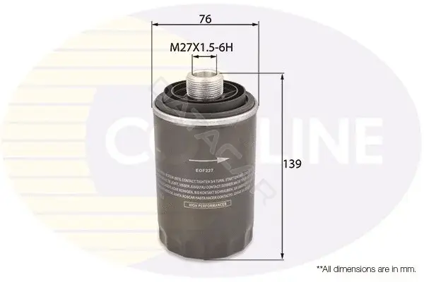 Масляный фильтр COMLINE EOF227