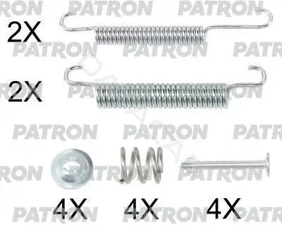Ремкомплект тормозных колодок PATRON PSRK0225