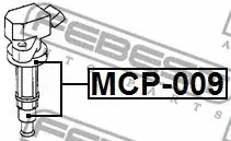 Наконечник высоковольтного провода FEBEST MCP-009