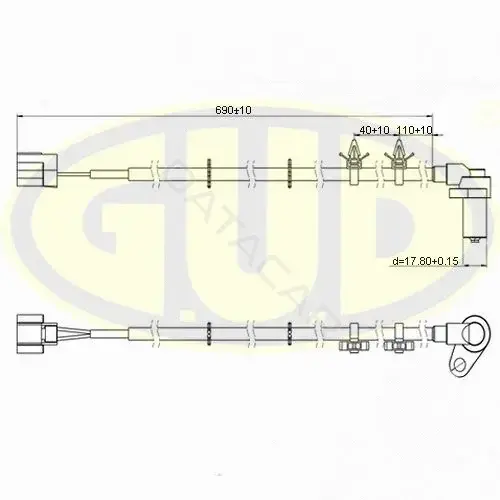 Датчик АБС GUD GABS02603
