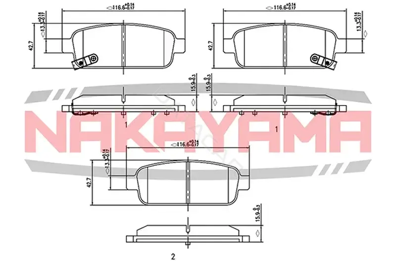 Тормозные колодки NAKAYAMA HP8269NY