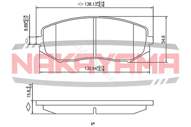 Тормозные колодки NAKAYAMA HP8363NY