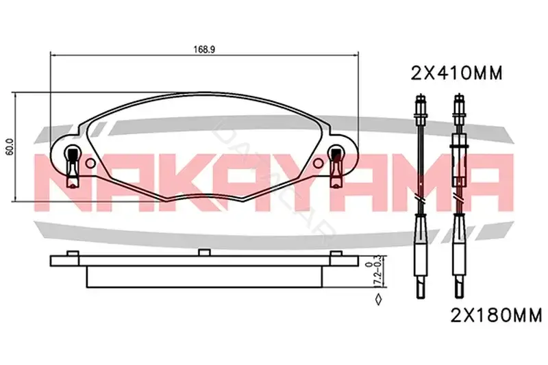 Тормозные колодки NAKAYAMA HP8394NY