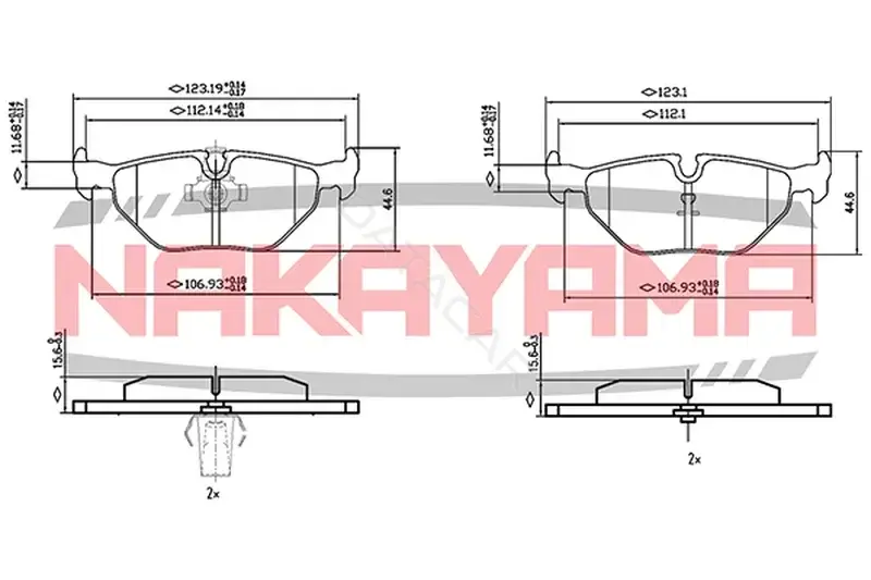Тормозные колодки NAKAYAMA HP8421NY
