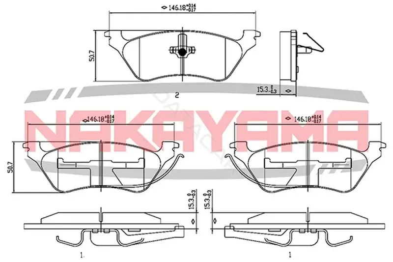 Тормозные колодки NAKAYAMA HP8384NY