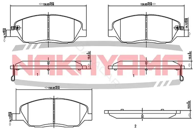 Тормозные колодки NAKAYAMA HP8492NY
