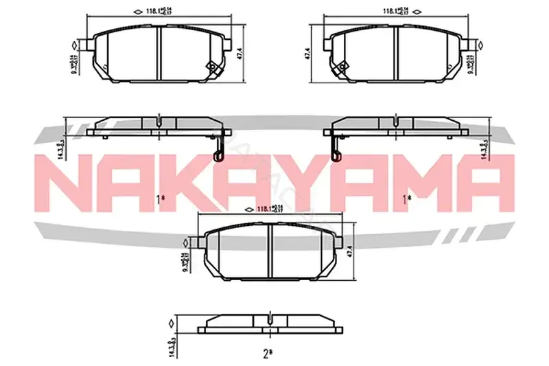 Тормозные колодки NAKAYAMA HP8496NY