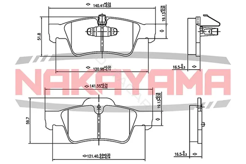 Тормозные колодки NAKAYAMA HP8253NY
