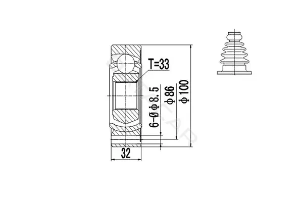 Шрус DYNAMATRIX DCV603002
