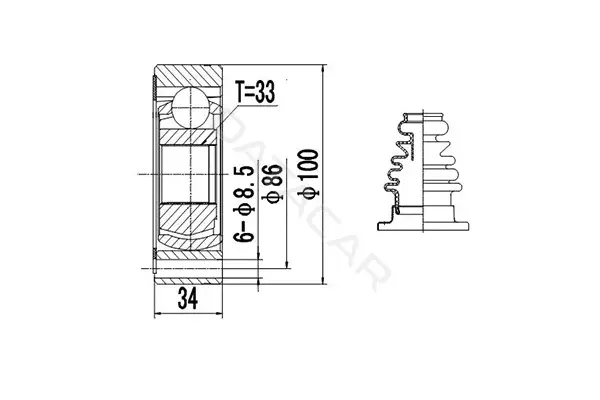 Шрус DYNAMATRIX DCV603009