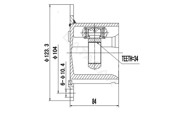 Шрус DYNAMATRIX DCV661044