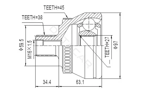 Шрус DYNAMATRIX DCV803019