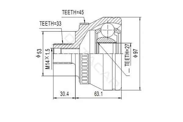 Шрус DYNAMATRIX DCV803021