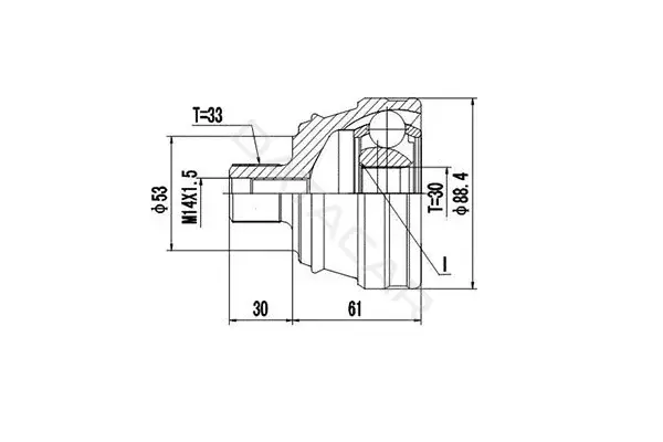 Шрус DYNAMATRIX DCV803051