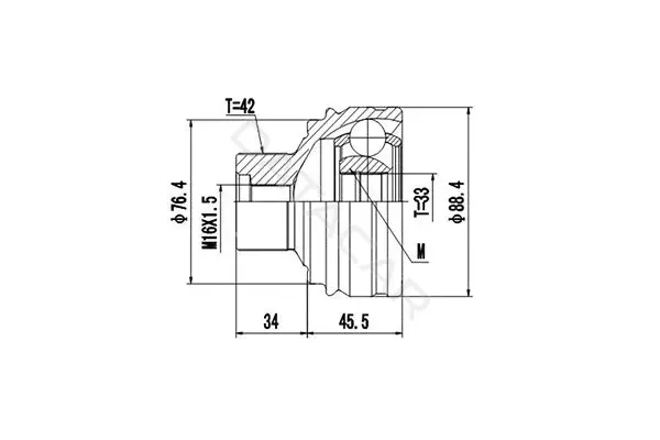 Шрус DYNAMATRIX DCV803086