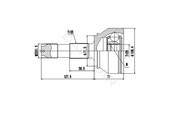 Шрус DYNAMATRIX DCV817045