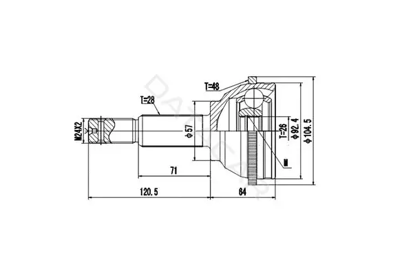 Шрус DYNAMATRIX DCV818005
